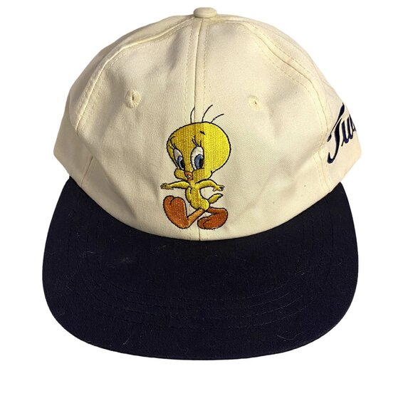 #7990 Looney Tunes 1995 of White Tweety Baseball Cap - Picture 1 of 4